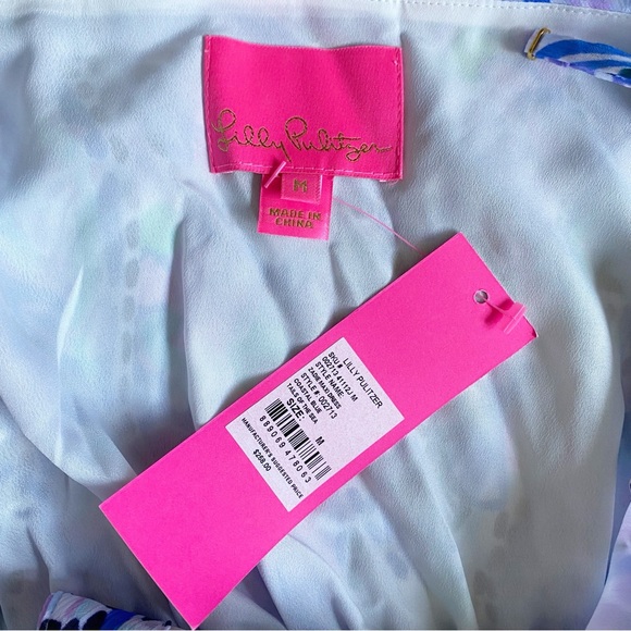 Lilly Pulitzer Zadie Cold Shoulder Maxi Dress, Coastal Blue, Tails of the Sea M - Picture 11 of 13